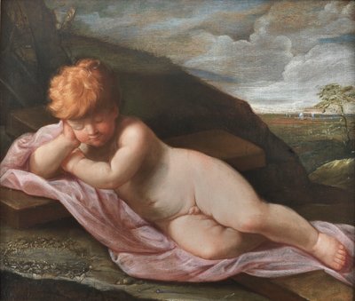 Niño Jesús dormido en la Cruz de Guido Reni